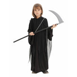 Déguisement Enfant La Mort Tenue Noire Costume d'Halloween Ver.2