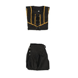 Déguisement Enfant Pirate Tenue Noire Costume pour Halloween