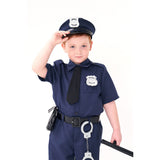 Déguisement Enfant Policier Tenue Bleue Costume d'Halloween