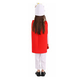 Déguisement Enfant Popcorn Mignon Robe Rouge pour Halloween