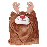 Déguisement Enfant Renne Pyjama de Noël Costume Brune