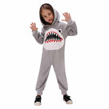 Déguisement Enfant Requin Combinaison Grise Costume d'Halloween