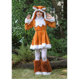Déguisement Enfant Robe Renard Jaune pour Halloween