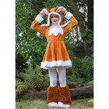 Déguisement Enfant Robe Renard Jaune pour Halloween