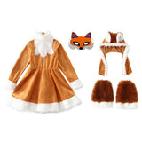 Déguisement Enfant Robe Renard Jaune pour Halloween