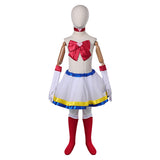 Déguisement Enfant Sailor Moon Usagi Tsukino Jupe Ensemble en 5 Pièces Costume d'Halloween