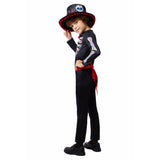 Déguisement Enfant Squelette Combinaison Noire Costume d'Halloween