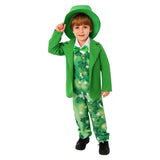 Déguisement Enfant Tenue de Trèfle à Quatre Feuilles Costume Vert pour Fête de La Saint-Patrick