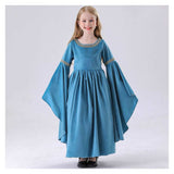 Déguisement Enfant The Lord of the Rings Arwen Robe+Cape Bleue Costume d'Halloween