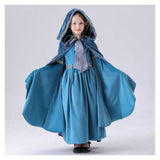 Déguisement Enfant The Lord of the Rings Arwen Robe+Cape Bleue Costume d'Halloween