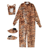 Déguisement Enfant Tigre Combinaison Costume pour Halloween Carnaval