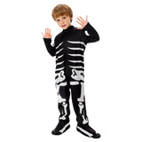 Déguisement Enfant Tyrannosaure Combinaison Imprimé Squelette Costume d'Halloween