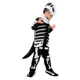 Déguisement Enfant Tyrannosaure Combinaison Imprimé Squelette Costume d'Halloween