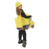 Déguisement Enfant Véhicule d'Ingénierie Tenue Jaune et Grise Costume d'Halloween