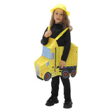 Déguisement Enfant Véhicule d'Ingénierie Tenue Jaune et Grise Costume d'Halloween