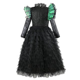 Déguisement Enfant Wicked Elphaba Robe Noir Costume Pour Halloween Carnaval