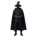 Déguisement Ensemble de Cape de Magicien Noire Homme pour Halloween