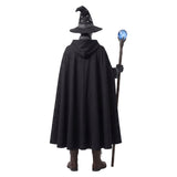 Déguisement Ensemble de Cape de Magicien Noire Homme pour Halloween