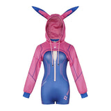 Déguisement Femme Combinaison Bleue Cyber Bunny Costume pour Halloween