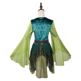Déguisement Femme Fée Robe Verte Costume d'Halloween
