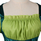 Déguisement Femme Fée Robe Verte Costume d'Halloween