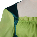 Déguisement Femme Fée Robe Verte Costume d'Halloween