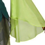 Déguisement Femme Fée Robe Verte Costume d'Halloween