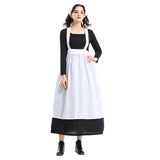 Déguisement Femme Maid Robe Coloniale Costume Médiéval Noir