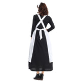 Déguisement Femme Maid Robe Coloniale Costume Médiéval Noir