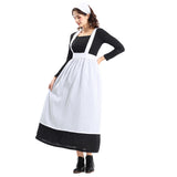 Déguisement Femme Maid Robe Coloniale Costume Médiéval Noir