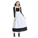 Déguisement Femme Maid Robe Coloniale Costume Médiéval Noir