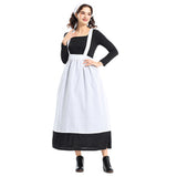 Déguisement Femme Maid Robe Coloniale Costume Médiéval Noir