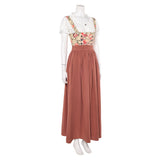 Déguisement Femme Oktoberfest 1900 Maria Hoflinger Costume Rouge et Blanc