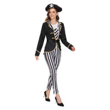 Déguisement Femme Pirate Combinaison Tenue Costume d'Halloween