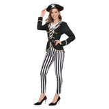 Déguisement Femme Pirate Combinaison Tenue Costume d'Halloween