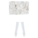 Déguisement Femme Princesse Malgré Elle Robe Blanche Costume d'Halloween