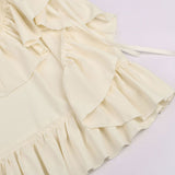 Déguisement Femme Robe Beige Médiévale Fleurie Style Renaissance et Victorien pour Carnaval