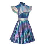 Déguisement Femme Robe de Robot à Intelligence Artificielle Costume pour Noël