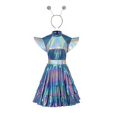 Déguisement Femme Robe de Robot à Intelligence Artificielle Costume pour Noël