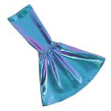 Déguisement Femme Robe Spatiale Métallique Futuriste Costume pour Halloween