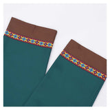 Déguisement Femme Robe Viking Rurale Médiévale Vert Paon Foncé Costume