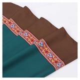 Déguisement Femme Robe Viking Rurale Médiévale Vert Paon Foncé Costume