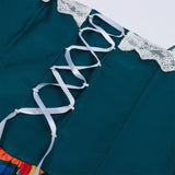 Déguisement Femme Robe Vintage à Imprimé de Pâques Costume