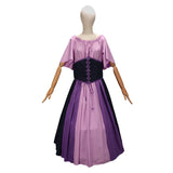 Déguisement Femme Robe Violette Costume Médiéval pour Halloween Carnaval