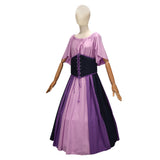 Déguisement Femme Robe Violette Costume Médiéval pour Halloween Carnaval