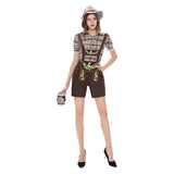 Déguisement Femme Salopette Tenue Costume pour Oktoberfest
