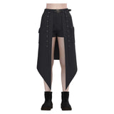 Déguisement Femme Short+Jupe Médiévaux Gothique Punk Costume Vintage