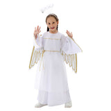 Déguisement Fille Angel Robe+Bandeau Lumineux Costume Pour Carnaval