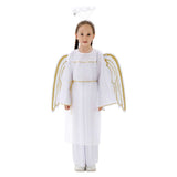 Déguisement Fille Angel Robe+Bandeau Lumineux Costume Pour Carnaval