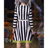 Déguisement Fille Beetlejuice Robe+Veste Costume pour Halloween Carnaval